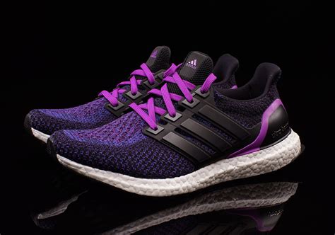 adidas ultra black purple shoes